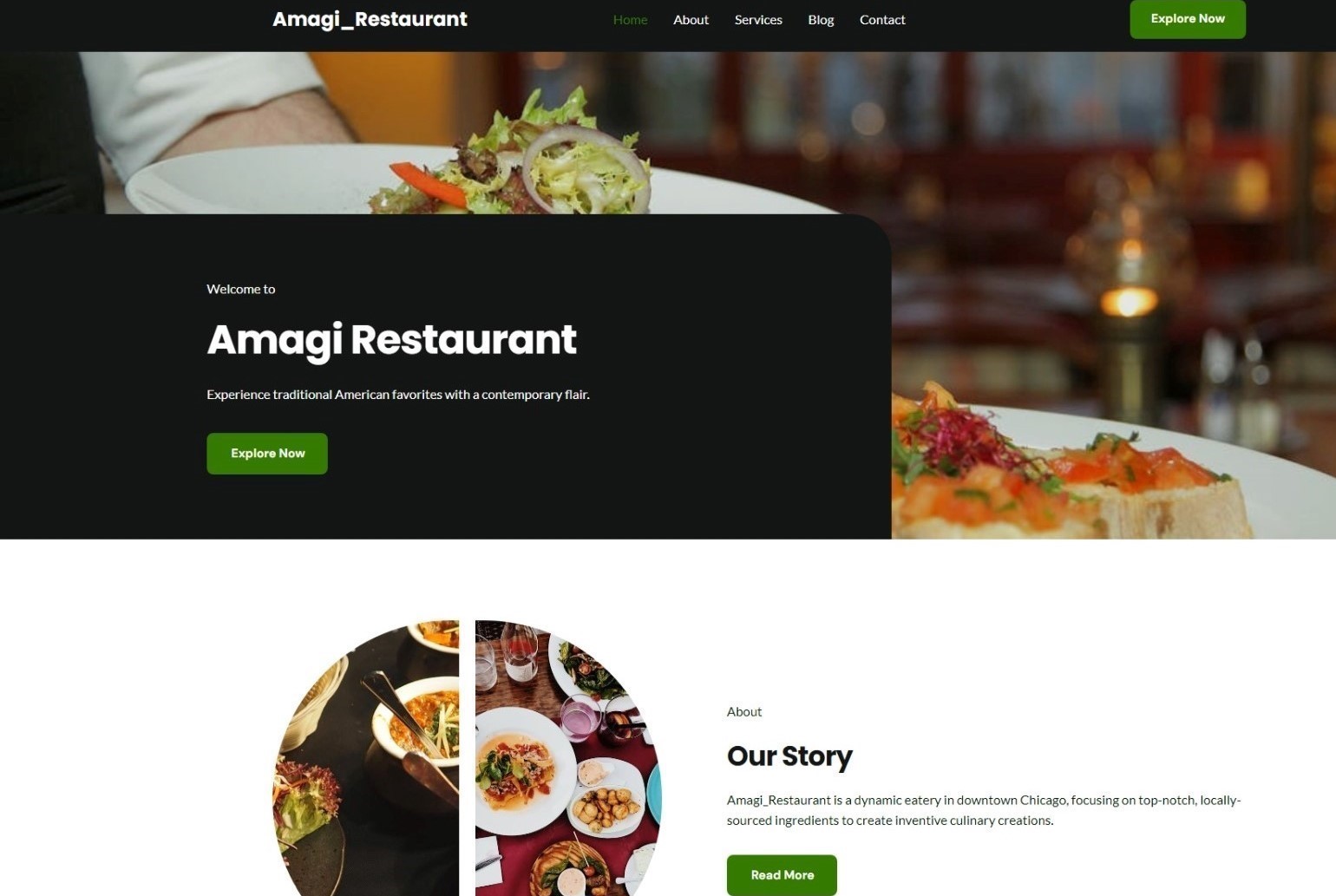 Amagi Restaurant - Restaurant Website